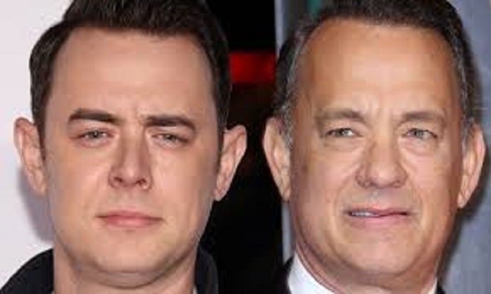 The handsome lookalike father and son, Tom Hanks and Colin Hanks.